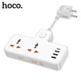 HOCO AC11A 2500W 2 Priz + 3 USB + 30W Type-C Multifonksiyonel Priz Çoğaltıcı Şarj Aleti