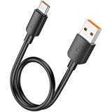 HOCO X96 Hyper 27W USB to Type-C Hızlı Şarj Ve Data Kablosu 25 Cm (Siyah)