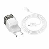 HOCO C131A Platinum PD30W+QC3.0 Girişli Hızlı Şarj Başlığı Ve Type-C To iPhone Lightning Kablo