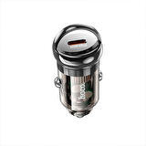 HOCO Z53 Sight Single PD30W Type-C Girişli Araç Çakmaklık Hızlı Şarj Aleti