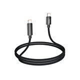 Hoco U125 Benefit Type-C to Type-C 100W PD Şarj Kablosu 1.2M - Siyah