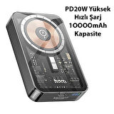 HOCO Q14A Ice Crystal 10000mAh PD20W Magsafe Uyumlu Manyetik Hızlı Şarj Powerbank