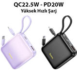 HOCO Q23 Blade 10000mAh 22.5W+PD20W Kablolu Powerbank