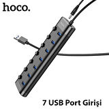 Hoco HB40 7xUSB 2.0 Anahtarlı USB Hızlı Şarj ve Veri Okuyucu