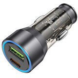 HOCO NZ12A Action PD43W USB + Type-C Hızlı Şarj Araç Çakmaklı Şarj Aleti
