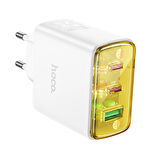 Hoco CS44A Akıllı PD65W + Qc3.0 Gan Usb-C + Usb-A Hızlı Şarj Adaptörü