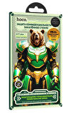 Hoco iPhone 16 Pro Max Uyumlu Bear Shield Hayalet Cam Ekran Koruyucu
