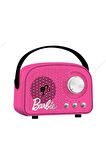 Barbie Hayranlarına Özel Lisanslı Retro Tarz Lisanslı Bluetooth Hoparlör - Fuşya
