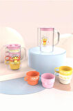Winnie the Pooh Lisanslı 4 Bardaklı Plastik Sürahi Seti (1000ML)