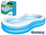 Bestway 54117 Jumbo Oval Renkli Aile Havuzu