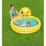 Bestway,53081, Emojı Temalı, Su Püstürken Şişme Havuz + 62008 Pompa