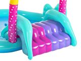 POMPALI- Bestway 53097 Unicornlu Kaydıraklı, Potalı Fıskiyeli Havuz