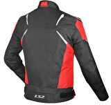 LS2 ZOOM ERKEK MOTOSİKLET MONT SİYAH-KIRMIZI