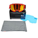 LS2 CHARGER GOGGLES MOTOKROS GÖZLÜK (IRIDIUM CAMLI) KIRMIZI