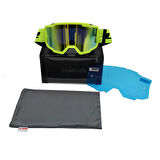 LS2 CHARGER GOGGLES MOTOKROS GÖZLÜK (IRIDIUM CAMLI) NEON SARI
