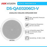 Hikvision 6W Analog Tavan Hoparlörü Ses Sistemi DS-QAE0206G1-V 