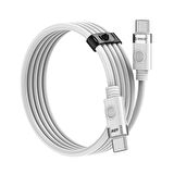Orico 3A 60W PD Type-C to Type-C Hızlı Şarj ve Data Kablosu 1 Metre Beyaz
