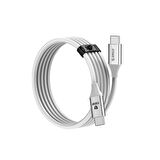 Orico 100W 5A PD Type-C to Type-C Hızlı Şarj ve Data Kablosu Beyaz 1 Metre