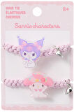 Sanrio Lisanslı Örgülü Saç Lastiği (2 adet) - Kuromi - My Melody - Cinnamoroll