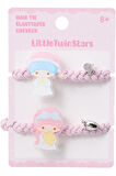 Sanrio Lisanslı Örgülü Saç Lastiği (2 adet) - Kuromi - My Melody - Cinnamoroll