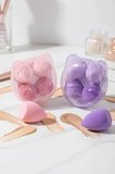 Miniso Lisanslı Kedi Şekilli Saklama Kutulu Hijyenik 4'lü Makyaj Süngeri Seti 12,5 cm