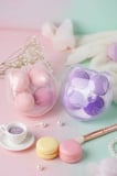 Miniso Lisanslı Kedi Şekilli Saklama Kutulu Hijyenik 4'lü Makyaj Süngeri Seti 12,5 cm