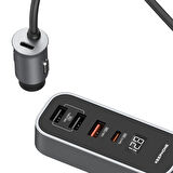 Keephone CC14 RevAmp PD Hızlı Araç Şarj - Koyu Gri