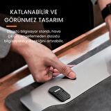Coofbe 2 Adet Yapışkanlı Katlanılabilir 2 Kademe Yükseklik Ayarlı Laptop Standı Laptop Stand Ayağı