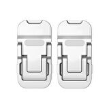 Coofbe 2 Adet Yapışkanlı Katlanılabilir 2 Kademe Yükseklik Ayarlı Laptop Standı Laptop Stand Ayağı