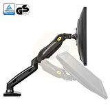 NB F80 Tek Kol Amortisörlü Monitör Tutucu 17-30" Masa Monitör Tutucu SİYAH