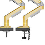 NB Ergonomic NB F80 17-30" Amortisörlü 2-9 kg Monitör Standı Lav Sarısı