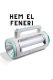 ultra güçlü telefon şarj özellikli hem el feneri hem ışıldak uzun mesafeli fener