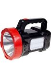 EL FENERİ PROJEKTÖR+IŞILDAK ŞARJLI T6 LED 14SMD 10WATT SİLVER TOSS ST-6678