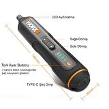 Worx WX240 1.5 Ah Tek Akülü Vidalama Seti