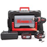 Kress KUA72.1 20Volt/4.0Ah Li-ion Çift Akülü Kömürsüz Profesyonel Şarjlı Matkap