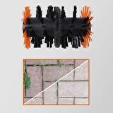 WORX WA0293 WG441E ile Uyumlu Sert ve Derz Dolgu Yüzeyler İçin 165mm Çelik Tel Destekli Temizlik Fırçası