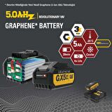 CAT GXB5 18Volt/5.0Ah GRAPHENE Li-Polimer ONE FOR ALL Profesyonel Yedek Akü