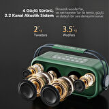 NowGo C2 60W Taşınabilir RGB Bluetooth Hoparlör IPX4 Parti Speaker Yeşil