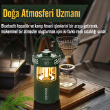 NowGo F1 20W Bluetoooth Hoparlör Taşınabilir Powerbank Kamp Feneri Bej