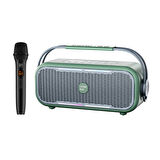 NowGo C1 100W Taşınabilir RGB Bluetooth Hoparlör Mikrofonlu Karaoke Parti Speaker Yeşil