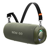 NowGo F8 40W RGB Speaker Su Geçirmez Taşınabilir Kablosuz Bluetooth Hoparlör Yeşil