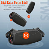NowGo Storm S 60W RGB Super Bass TWS Party Speaker Taşınabilir Kablosuz Bluetooth Hoparlör