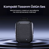 NowGo Lava Clip 5W Klipsli Su Geçirmez Taşınabilir Mini Bluetooth Hoparlör Bej