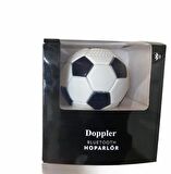 Doppler Siyah Beyaz Mini Futbol Topu Kablosuz Bluetooth Hoparlör