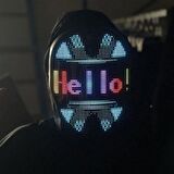 Uygulama Destekli LED Maske Çok Renkli Led Işıklı Şarjlı Parti Maskesi Kablosuz Uygulamalı Yılbaşı Düğün Eğlence HJ-SALM01