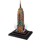 Cubic Fun 3D 38 Parça Puzzle Empire State Binası  ABD Led Işıklı
