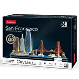 CUB L524H City Line San Francisko Led Işıklı Puzzle