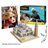 CubicFun National Geographic San Marco Meydanı 3D Puzzle 107 Parça