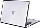 Piili Macbook Pro 13" M2 Hardshell Mat Kapak Şeffaf