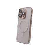 Piili ıPhone 16 Pro Max Çerçeveli Magsafe Kılıf Gold